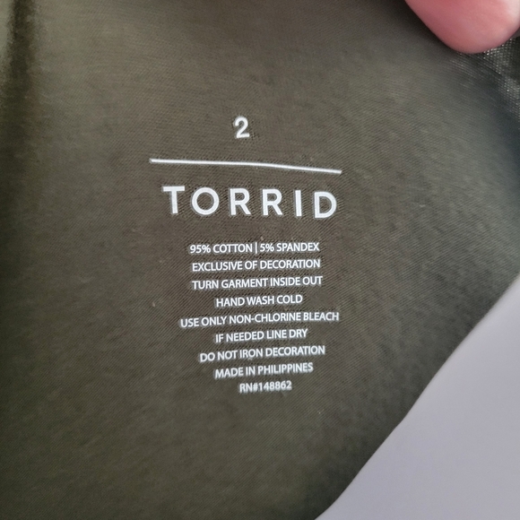 Torrid Foxy Green Laceup Tank - Picture 3 of 4